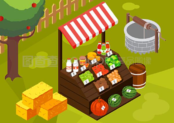 從農戶市場到戶外攤位 自制農產品矢量圖示的創意與實踐